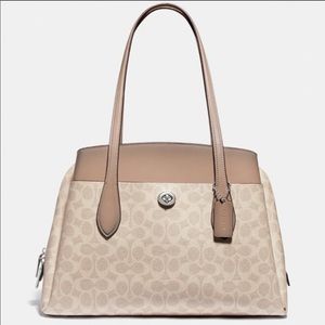 NEW COACH Lora Carryall In Signature Canvas